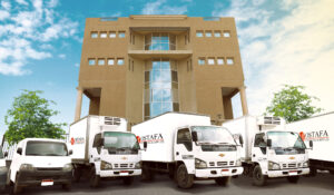 an image showing the car fleet of Al Mostafa
