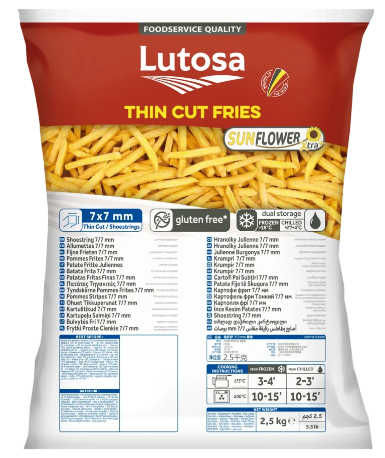 Thin Cut Fries 7x7mm